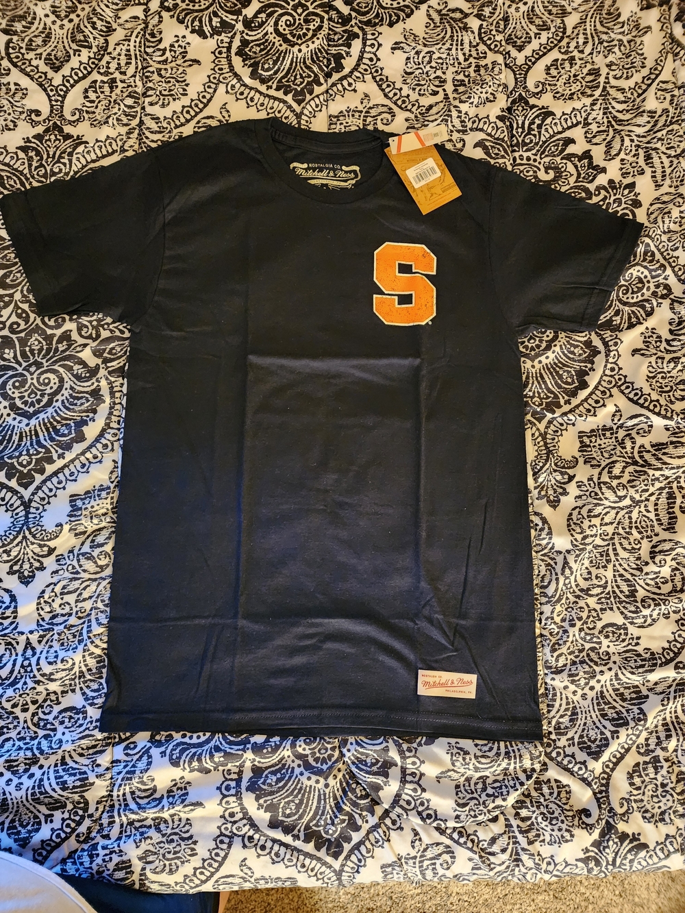 Syracuse University Adult Small Navy Blue Short Sleeve T-Shirt